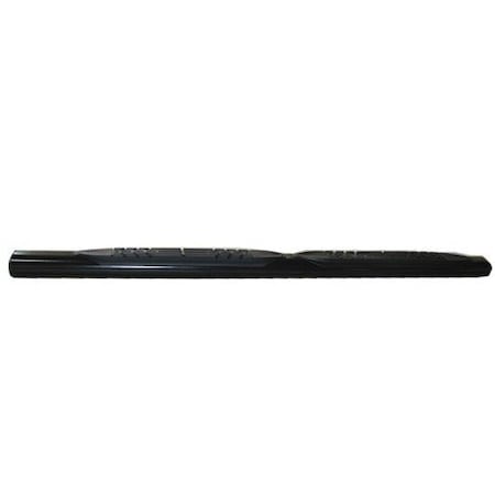 Trailfx TrailFX A1541B; Step Nerf Bar; With Step Pads 4 Inch Oval Straight Powder Coated Black Mild Steel A1541B